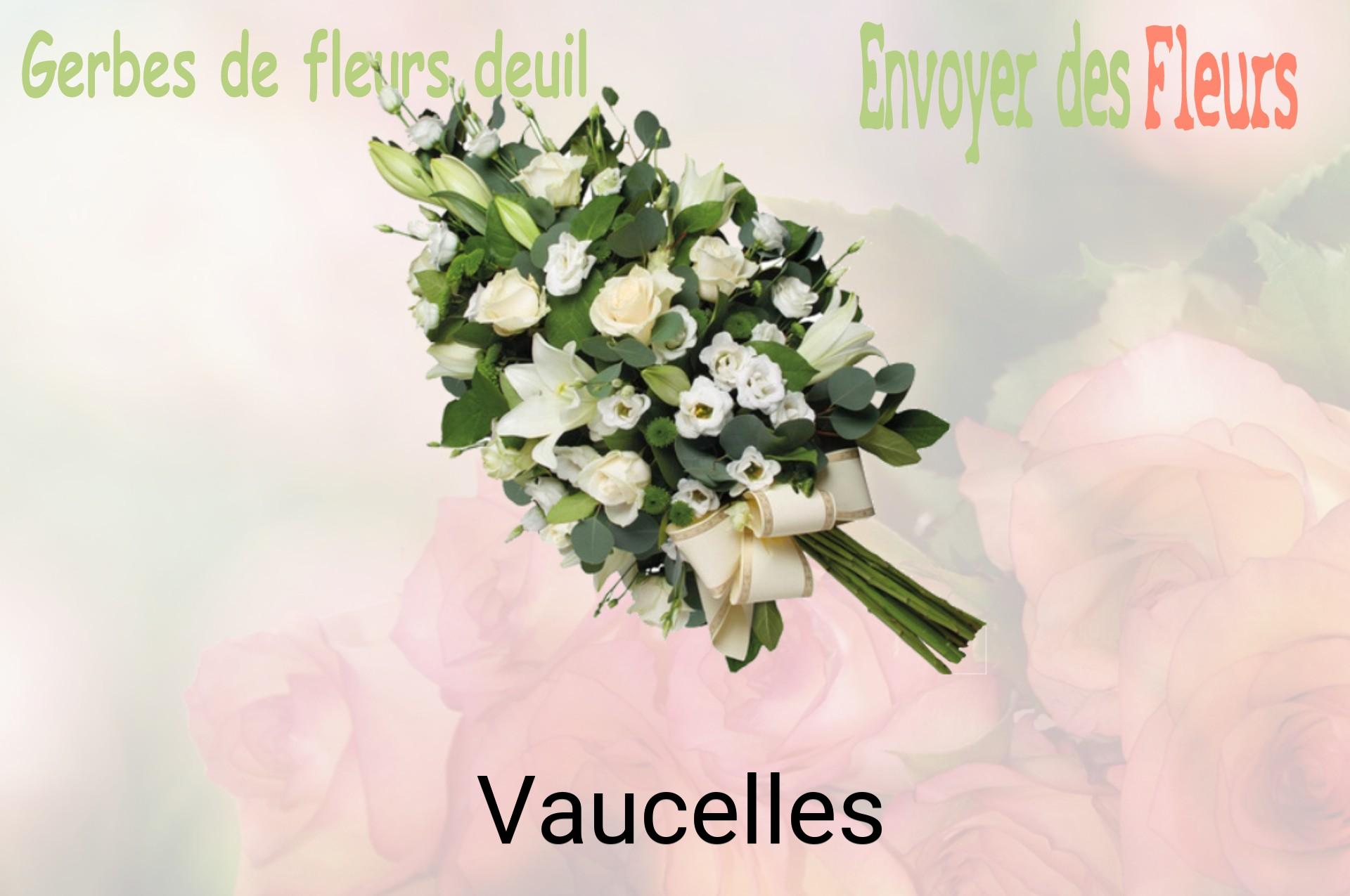 Gerbe de fleurs de deuil livrée à Vaucelles
